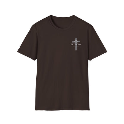 Christian T-Shirt — “He Must Increase, I Must Decrease” Cross Graphic