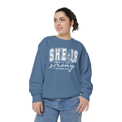 COMFORT COLORS - Classic White Sweatshirt — Garment-Dyed Cozy Crewneck