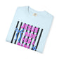 COMFORT COLORS - Jesus Made Her a Mama T-Shirt — Christian Mom Tee (Pink & Blue Ribbon)