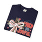 COMFORT COLORS - Baseball Crossbow T-Shirt — "Let the Field Be Joyful" Patriotic Sports Tee