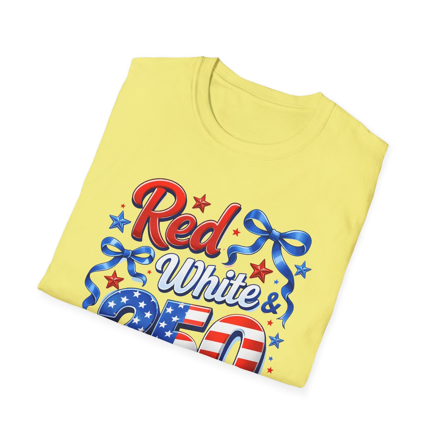 GILDAN - Patriotic "Red White & 4th" T-Shirt — USA Stars & Stripes 4th of July Tee