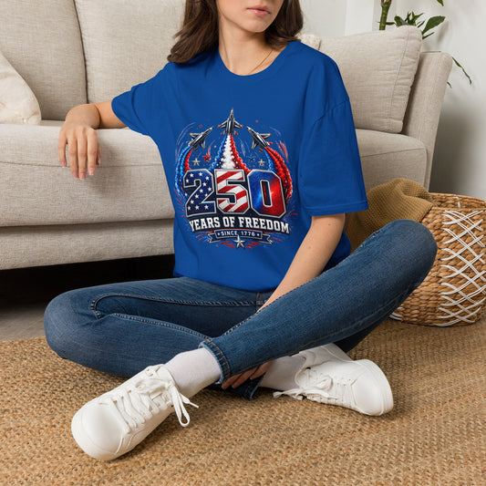 GILDAN - 250 Years of Freedom T-Shirt — Patriotic Jet Tribute