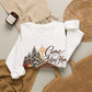GILDAN - Crewneck Sweatshirt - 'Come Let Us Adore Him' Nativity Christmas Sweatshirt