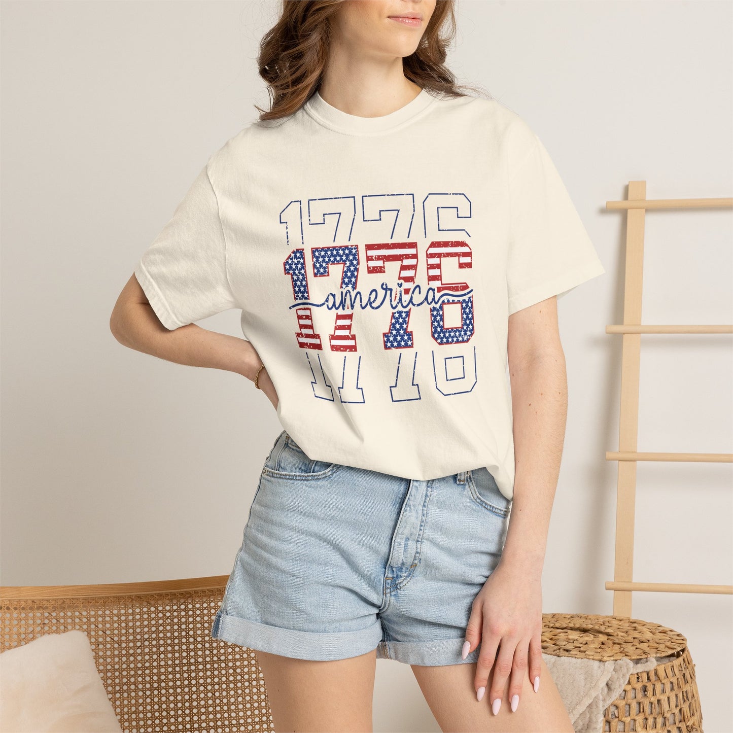COMFORT COLORS - 1776 America Graphic T-Shirt — Patriotic Independence Day Tee