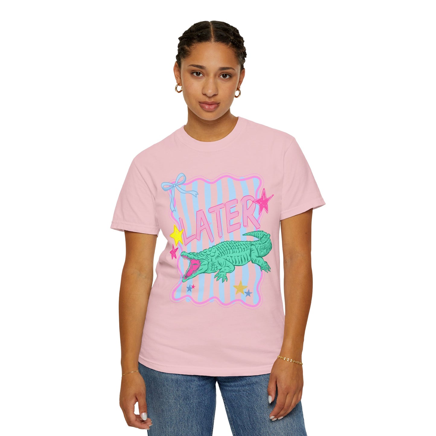 COMFORT COLORS - After While Crocodile T-Shirt — Pastel Retro Graphic Tee