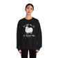 HE LEFT THE 99 WHITE FONT ADULT SWEATSHIRT