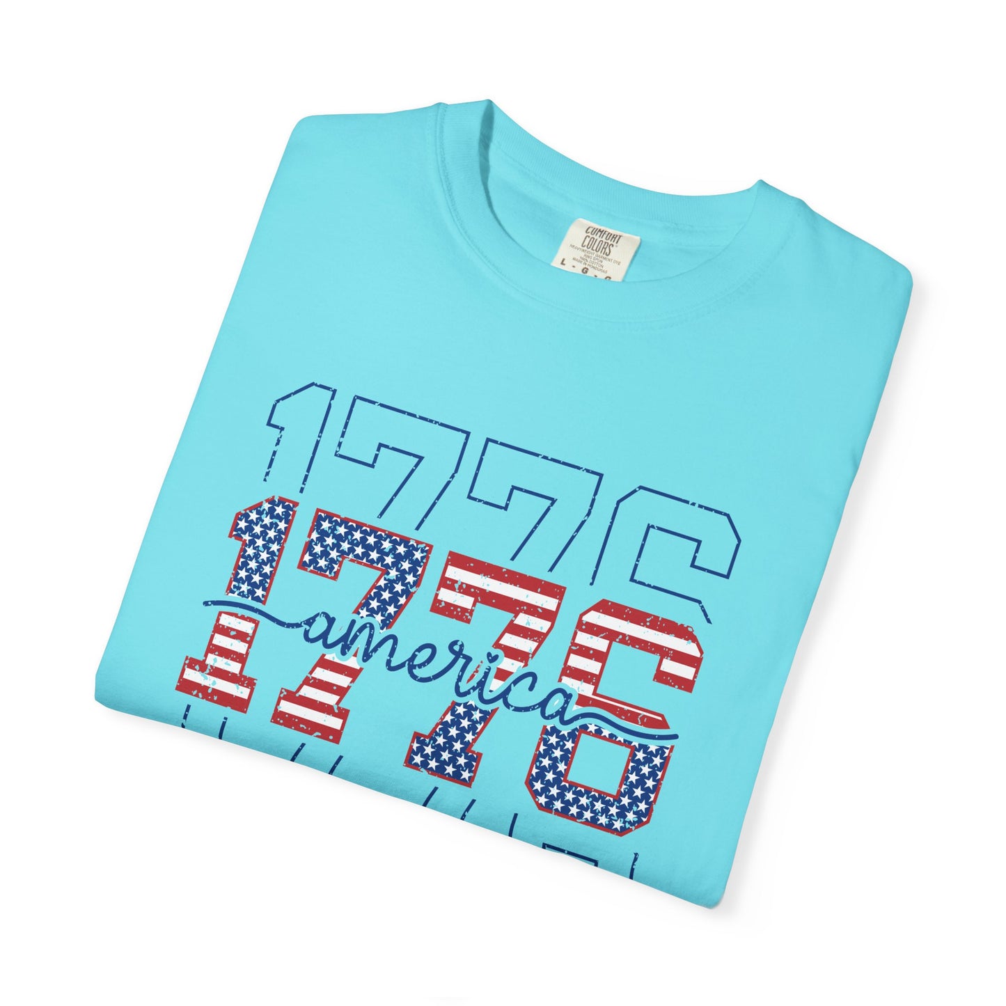 COMFORT COLORS - 1776 America Graphic T-Shirt — Patriotic Independence Day Tee