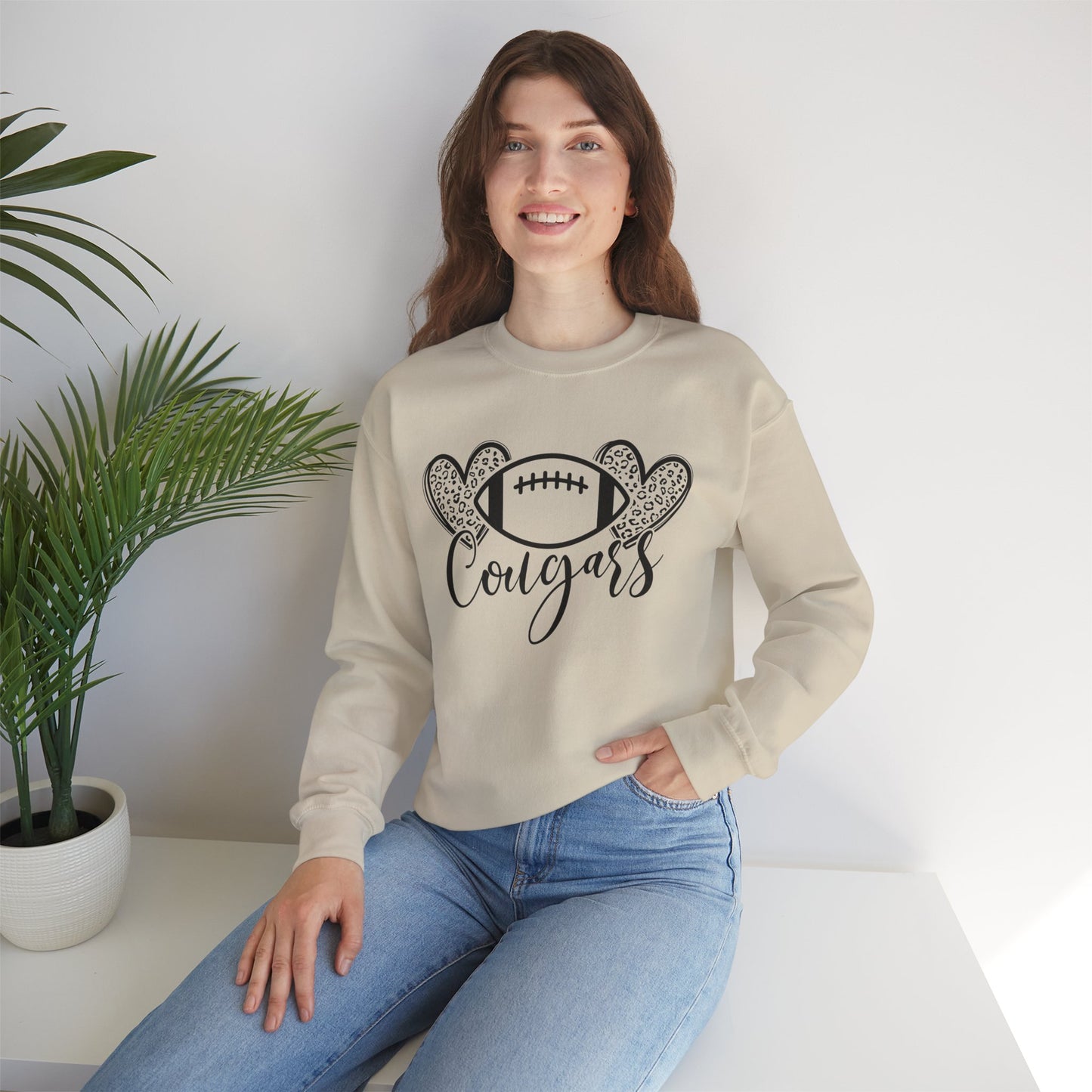 GILDAN - Cougars Football Crewneck Sweatshirt