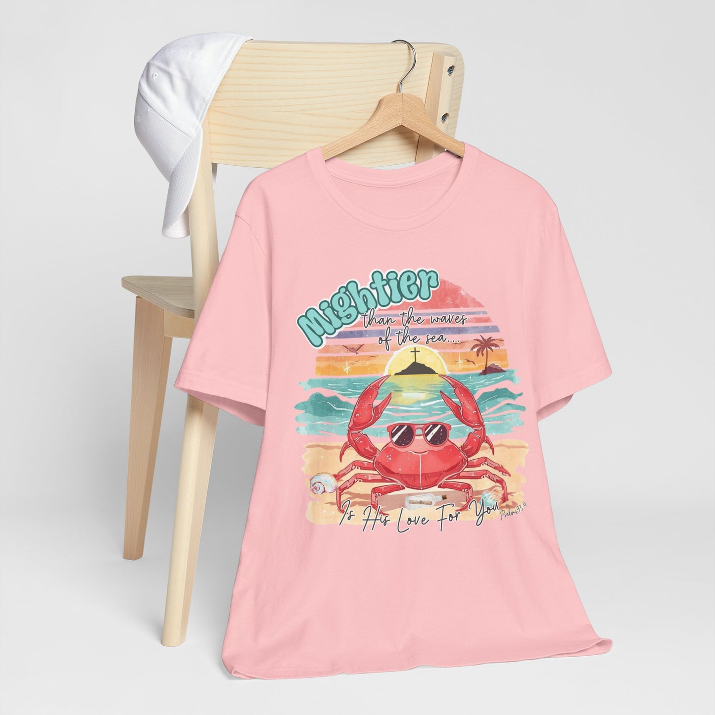 BELLA CANVAS -Crabby Beach Vibes T-Shirt — "Nighter" Sunglasses Crab Sunset Tee