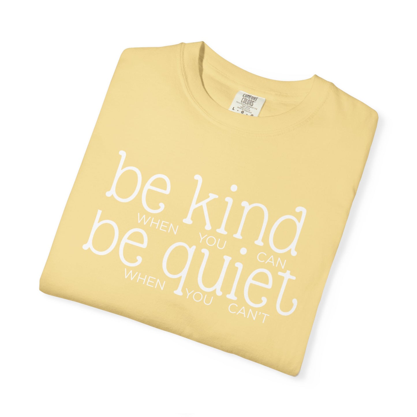 COMFORT COLORS - Garment-Dyed T-Shirt — Soft Vintage White Crew Tee