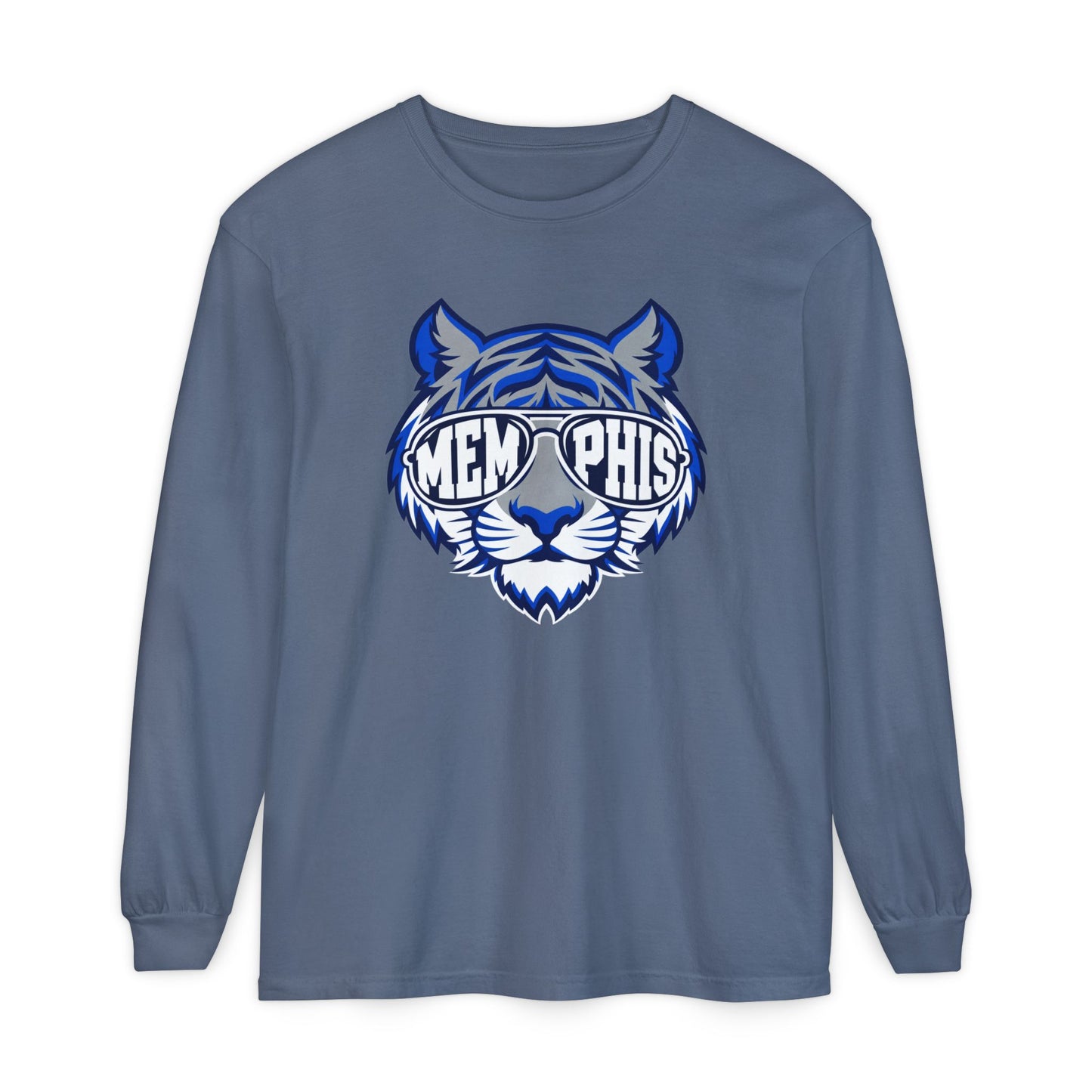 COMFORT COLORS - Memphis Tiger Sunglasses Long Sleeve Tee