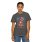 COMFORT COLORS - All American Girl T-Shirt — Patriotic Cow Pup Graphic Tee