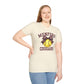 Munford Cougars Softball T-Shirt — Yellow Ball & Bow Team Tee