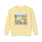 COMFORT COLORS - Shepherd Lamb Crewneck Sweatshirt — "Thou Wilt Keep Him in Perfect Peace" Floral Lamb Design
