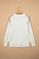 Beige Drop Shoulder Game Day Letter Print Pullover Sweater