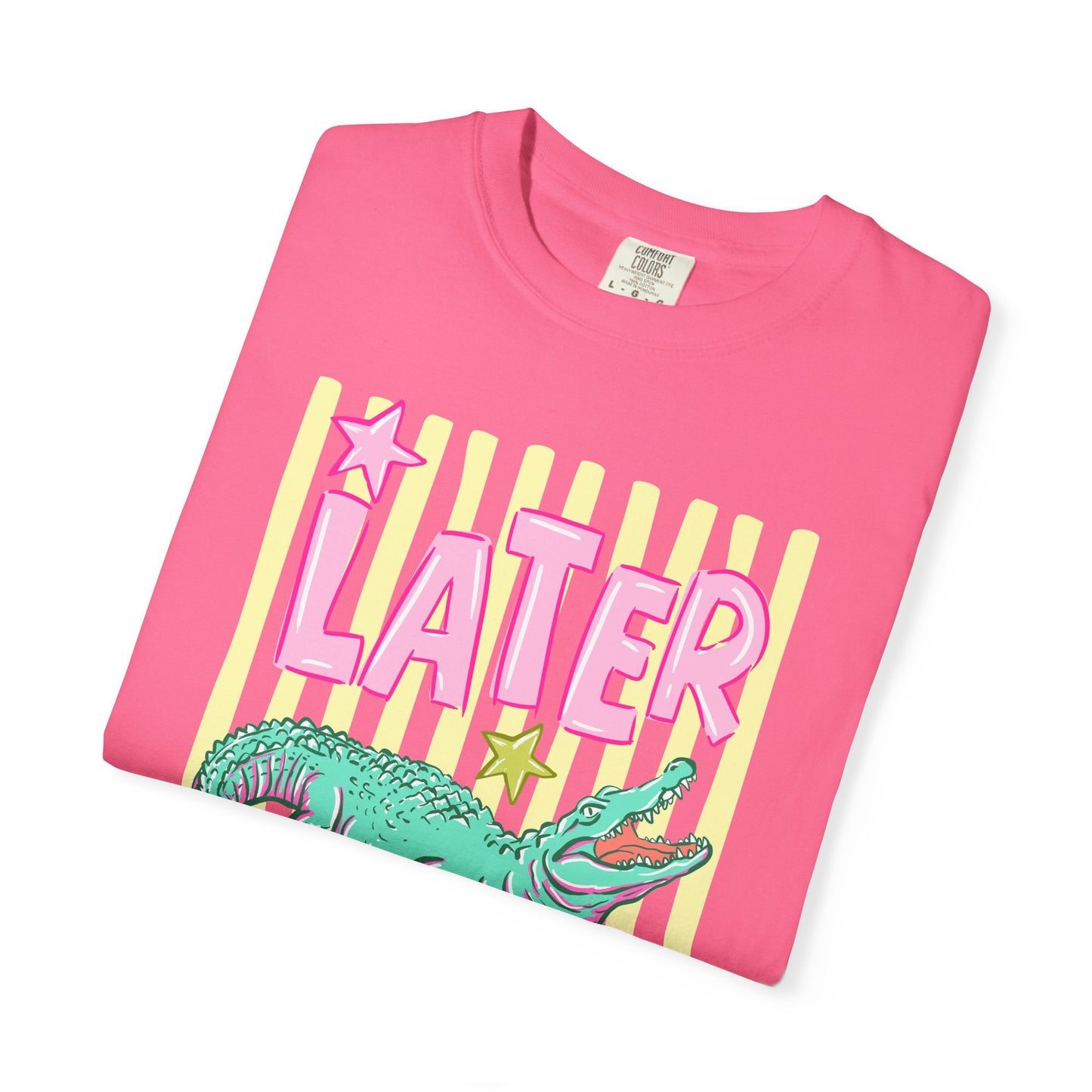 Later Alligator Graphic T-Shirt — "Later" Front / "After While" Back