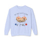 COMFORT COLORS -Crewneck Sweatshirt — "No One Fights Alone" Hands & Medical Symbols Support Pullover