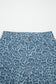 Gray Leopard Frayed Edge Wide Leg High Waist Jeans