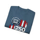 GILDAN - 250 Years American Flag T-Shirt — 1776–2026 Patriotic Independence Day Tee