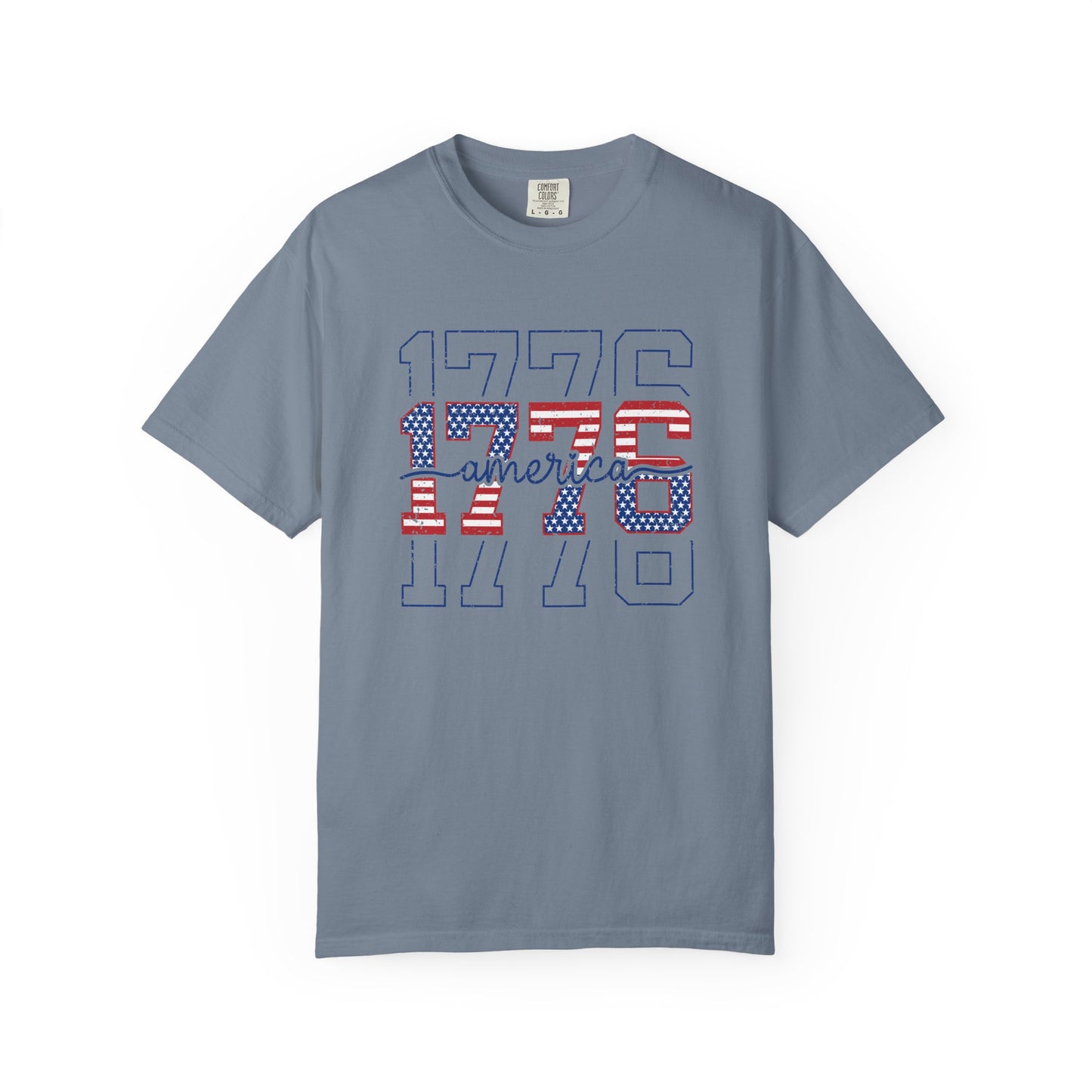 COMFORT COLORS - 1776 America Graphic T-Shirt — Patriotic Independence Day Tee