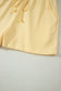 Yellow Eyelet Lace Patchwork Sleeve Short 2pcs Outfit