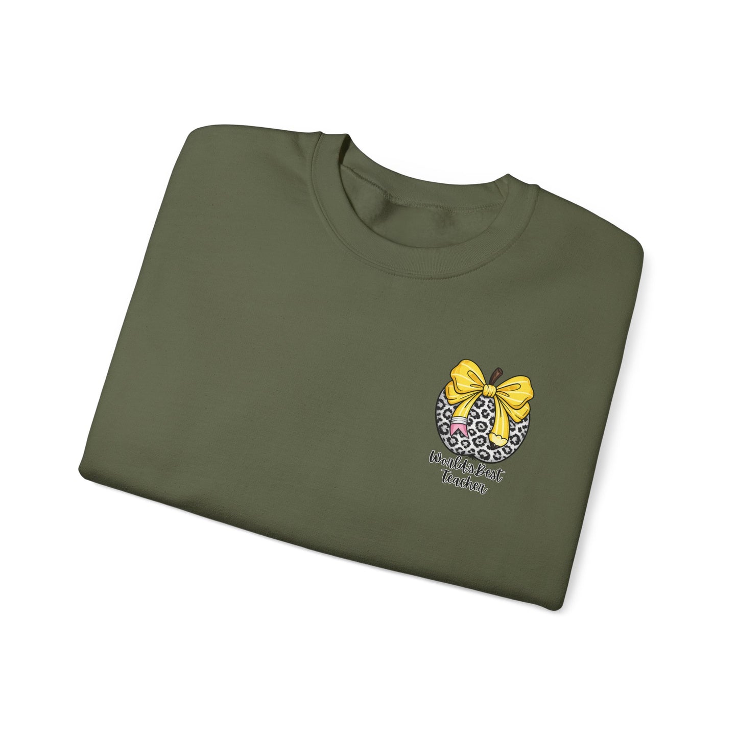 WORLD'S BEST TEACHER  - WITH FRONT AND BACK PRINTING
