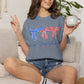 God Bless America Patriotic T-Shirt — Red, White & Blue Bow Design