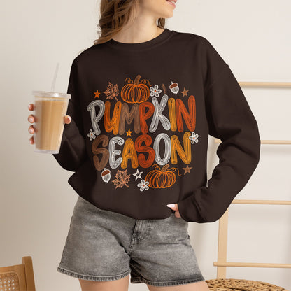 GILDAN - Pumpkin Season Fall Crewneck Sweatshirt