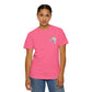 COMFORT COLORS - Surf Wave Heart T-Shirt — Retro Beach Graphic "Good Vibes" Pocket Tee