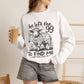 GILDAN - Christian Crewneck Sweatshirt — "He Left the 99 to Find Me" Lamb Graphic