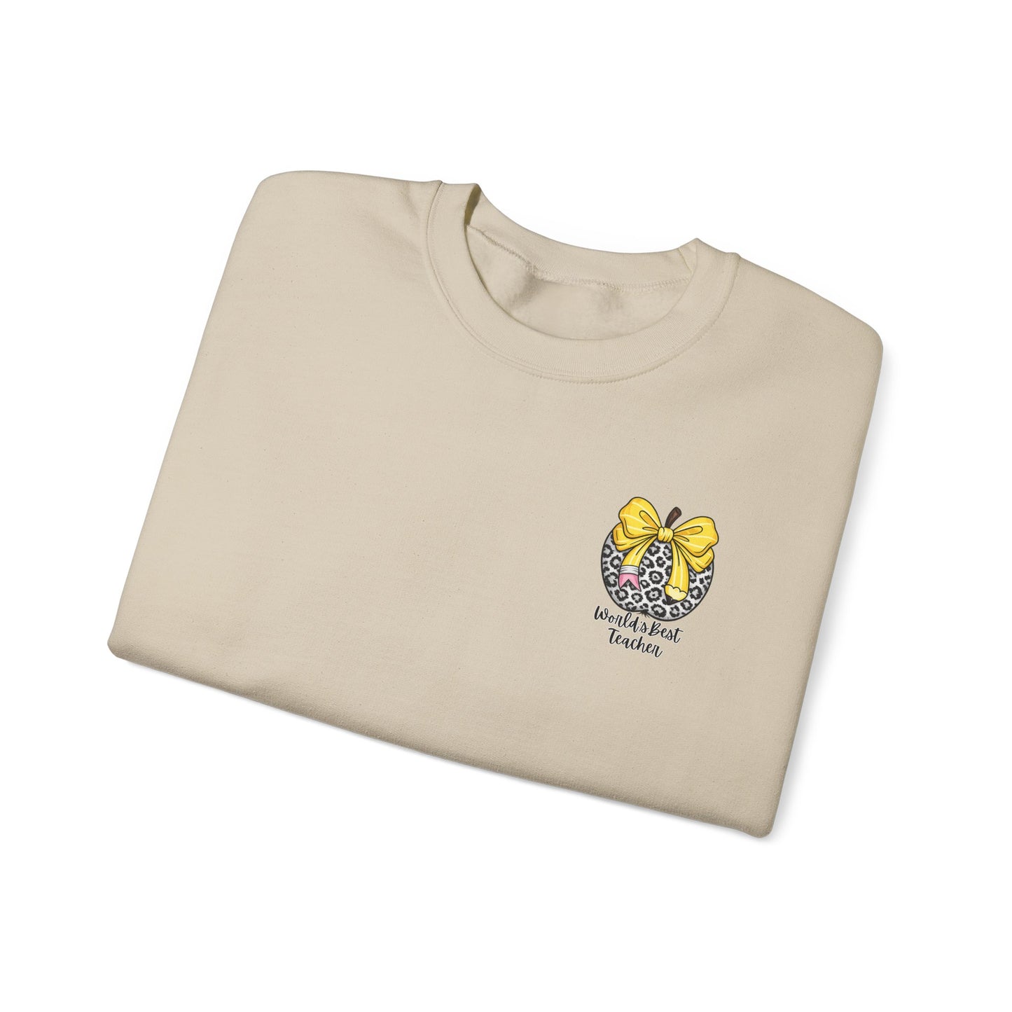 GILDAN - WORLD'S BEST TEACHER  - WITH FRONT AND BACK PRINTING