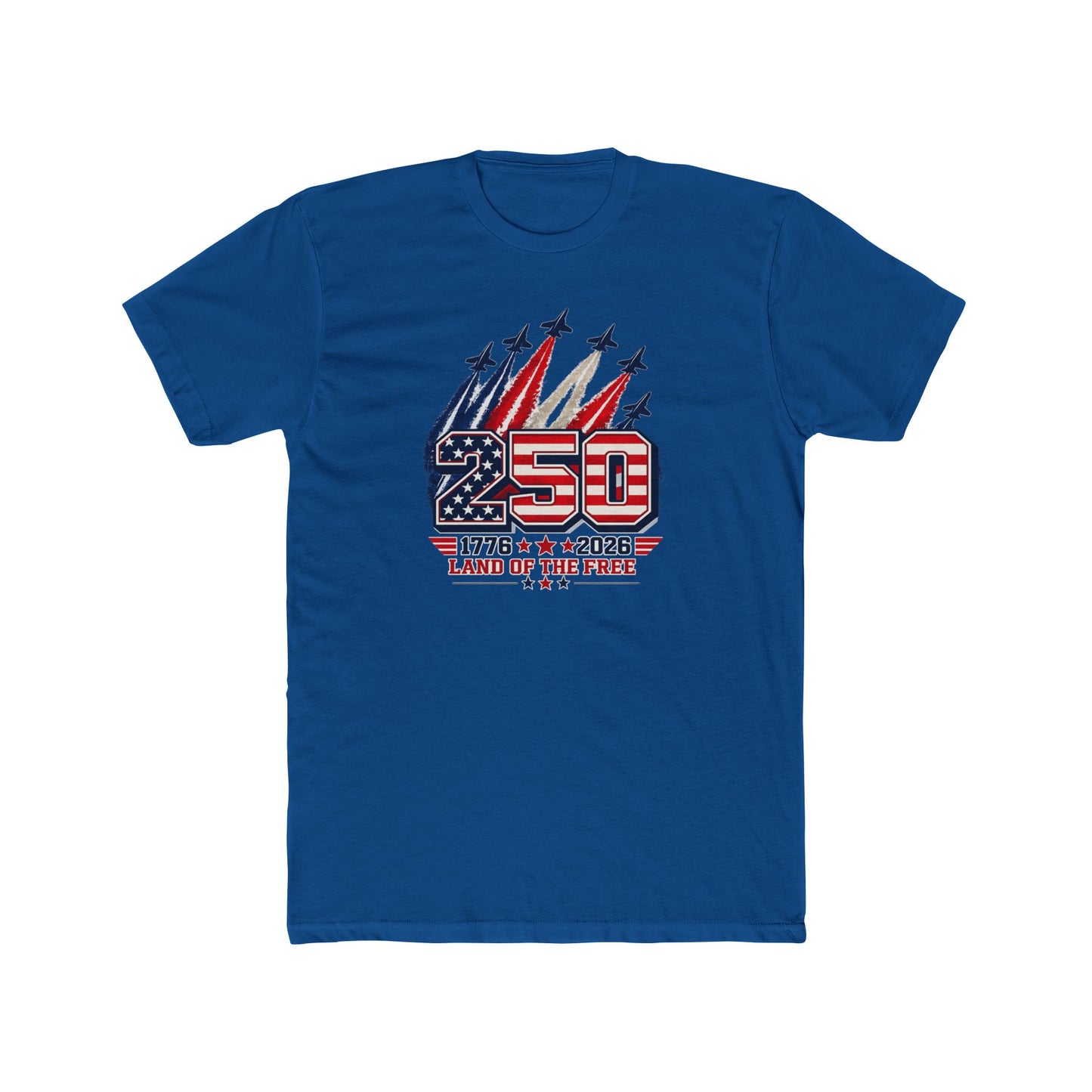 250th Anniversary USA Tee – "250 Land of the Free" Patriotic 1776–2026 Celebration T-Shirt