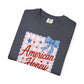 COMFORT COLORS - American Honey Graphic T-Shirt — Retro Patriotic Stars & Bows