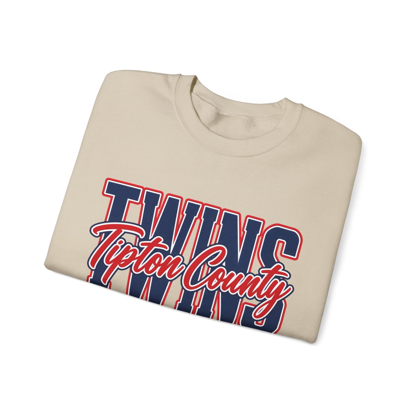GILDAN - Crewneck Sweatshirt - Tipton County Twins Retro Logo