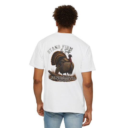 COMFORT COLORS - Stand Firm Turkey T-Shirt – Patriotic Thanksgiving Graphic Tee