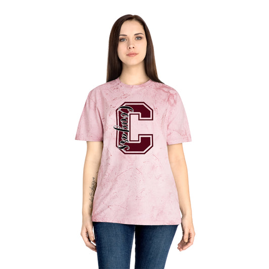 Tie-Dye Letter 'E' Baseball Script T-Shirt