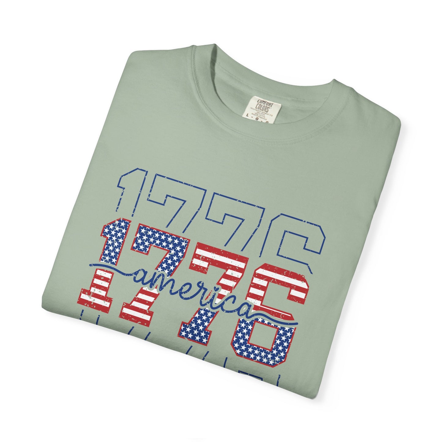COMFORT COLORS - 1776 America Graphic T-Shirt — Patriotic Independence Day Tee