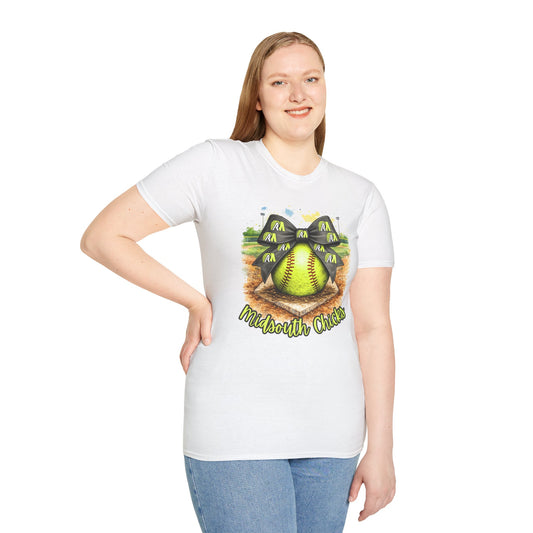 Softball Team T-Shirt — "Midsouth Chicks" Softball Graphic Tee