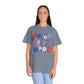 COMFORT COLORS - America Floral T-Shirt — Red, White & Blue Patriotic Tee