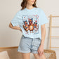 COMFORT COLORS - Patriotic Chickens T-Shirt — 4th of July Farm Animal Graphic Tee