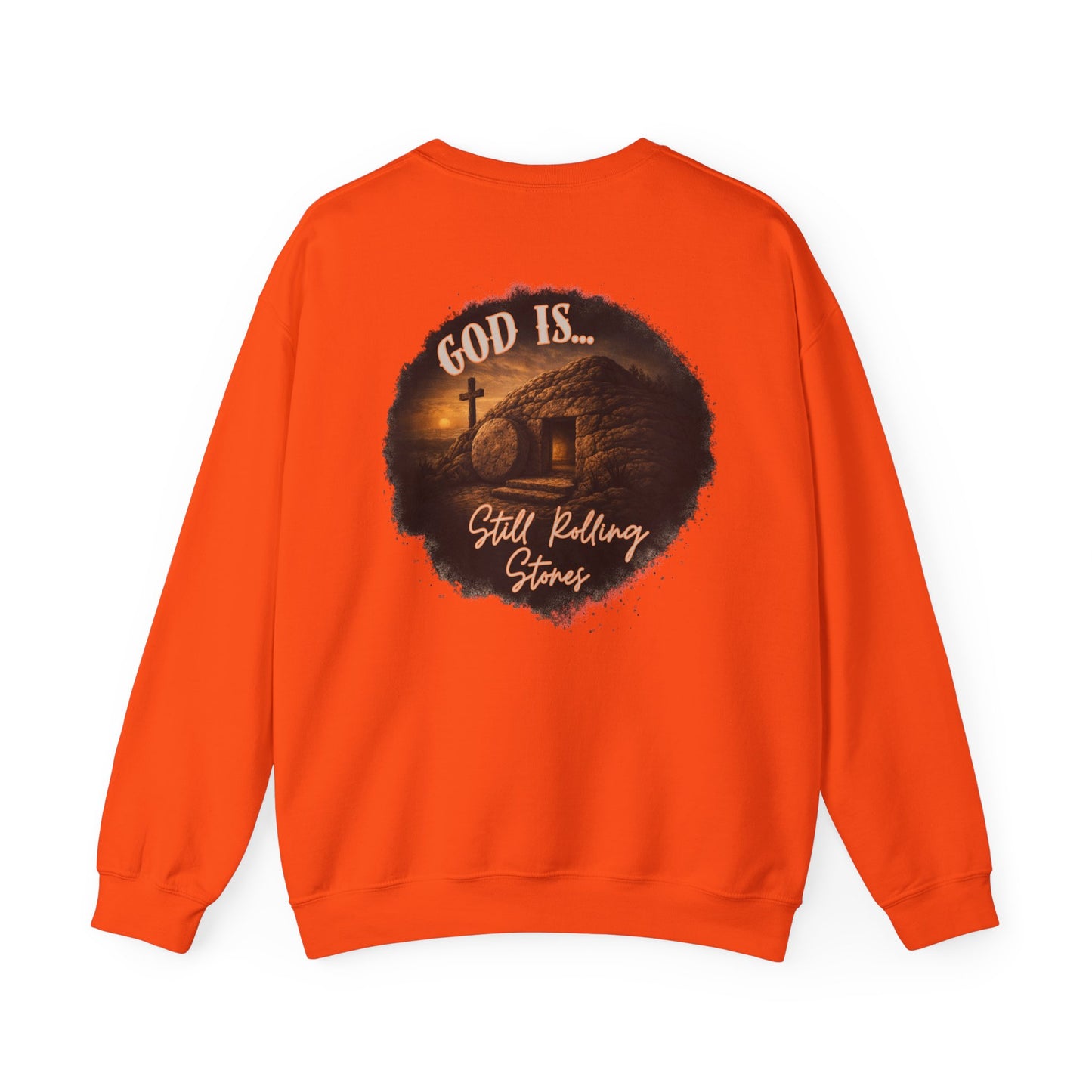GOD IS STILL ROLLING STONES ADULT SWEATSHIRT