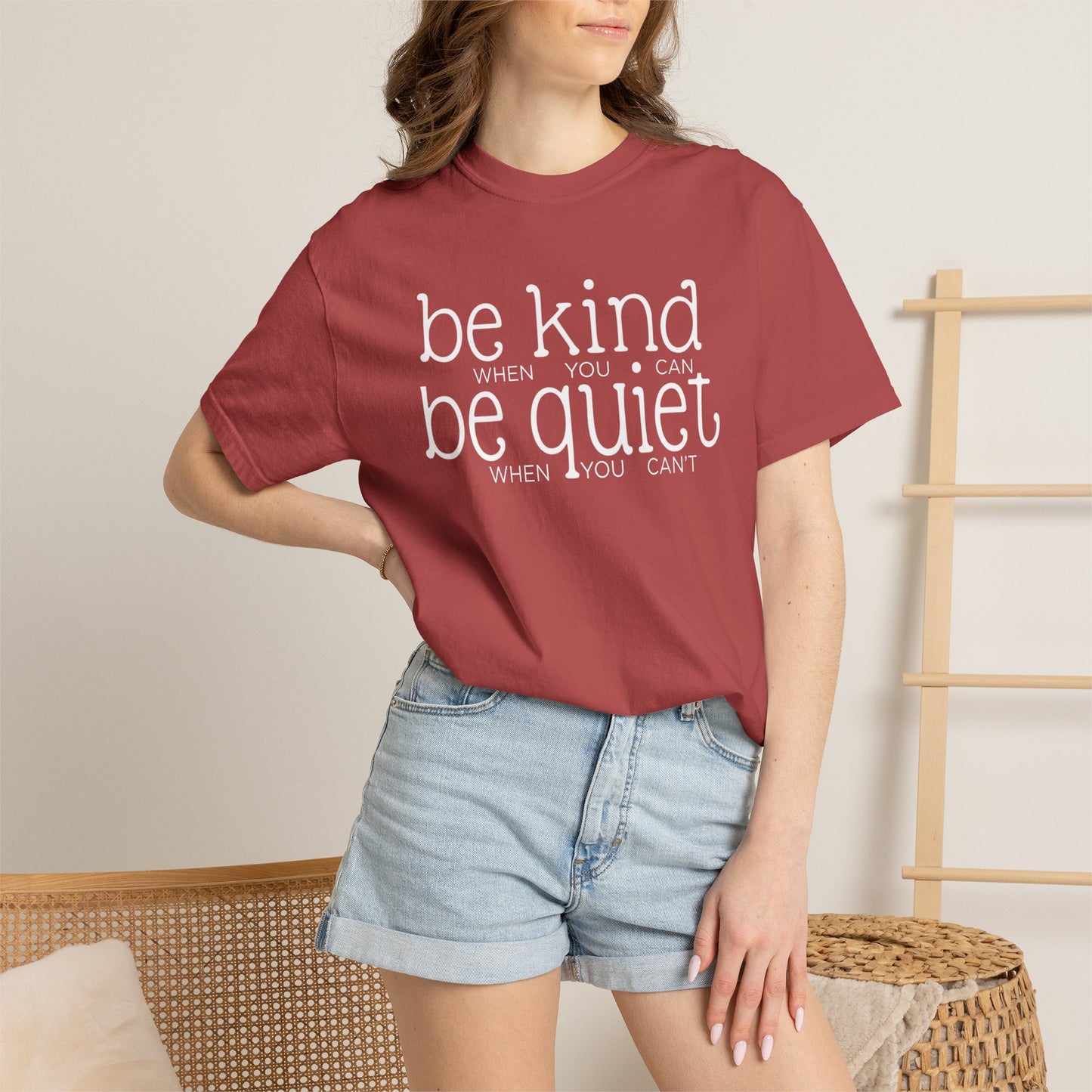 COMFORT COLORS - Garment-Dyed T-Shirt — Soft Vintage White Crew Tee
