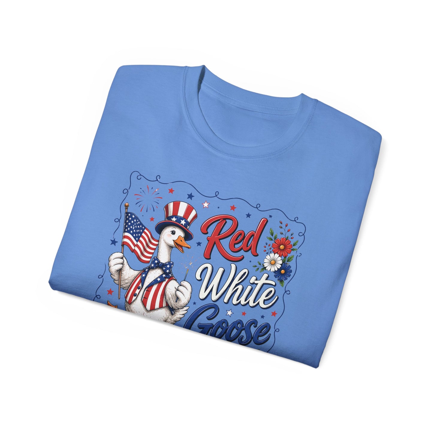 Patriotic "Red White Goose" Tee