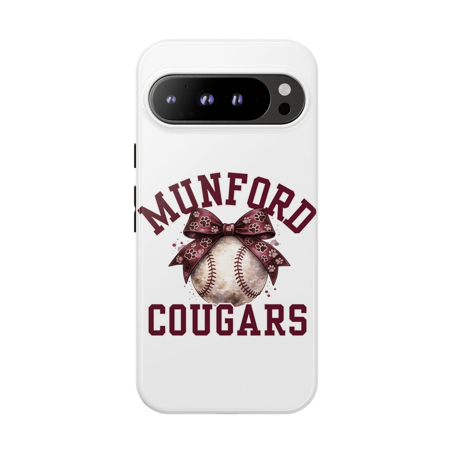 *** NEED TO PERSONALIZE THIS ? - DO NOT PURCHASE THIS ITEM - EMAIL ME @REFININGFAITHCOMPANY@GMAIL.COM - Munford Cougars Baseball Phone Case - Tough Cases Sports Team Phone Cover
