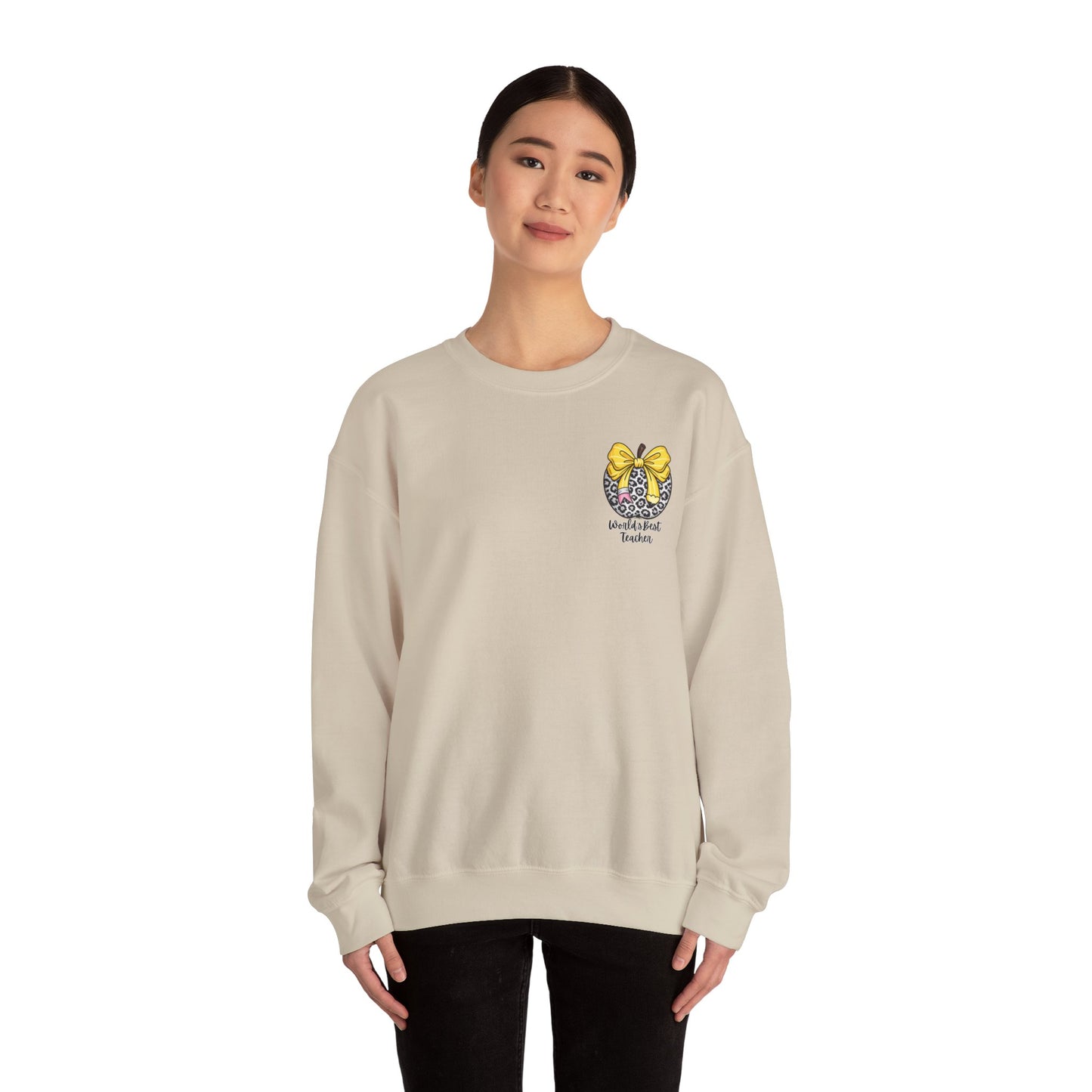 WORLD'S BEST TEACHER  - WITH FRONT AND BACK PRINTING
