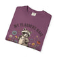 COMFORT COLOR - Raccoon Floral Tee — "My Flabbers Have Been Gasted" Graphic T-Shirt