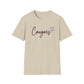GILDAN - Cougars Script T-Shirt — Retro Pink Heart Team Tee