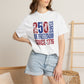COMFORT COLORS - 250 Years of Freedom Since 1776 T-Shirt — Patriotic Fourth of July Tee