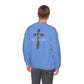 GILDAN - GET DOWN IN THE GOSPEL ADULT SWEATSHIRT GRAY CAMO CROSS