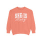COMFORT COLORS - Classic White Sweatshirt — Garment-Dyed Cozy Crewneck
